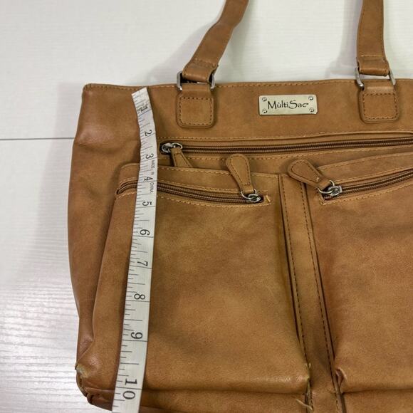 Multisac Beige Tote Shoulder Purse Bin9 - Picture 8 of 10